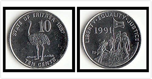 Afrička Eritreja 10 bodova Coin 1997 Edition za prikupljanje kovanica s inozemnim novčićima