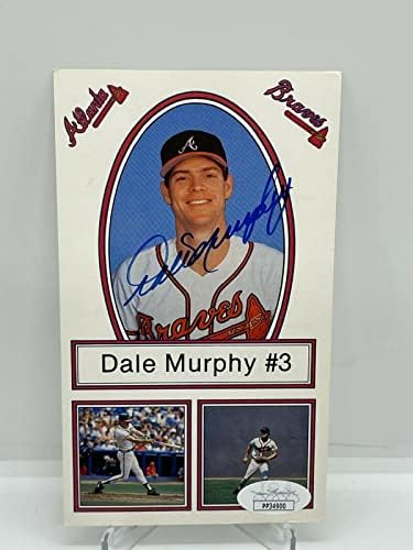 Dale Murphy potpisao je autogramirani 4x6 Photo Atlanta Braves JSA - Autografirane MLB fotografije