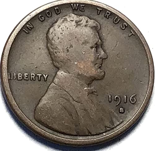 1916. S Lincoln Wheat Cent Penny Prodavač G6