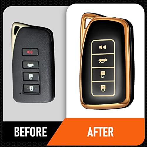 Toykee za Lexus ključ fob pokrivača pribor za ključeve za ES IS GS NX LS RX RC GX F 300 300H 350 200T 250 450H 460 600H 4 GUMBI, TPU