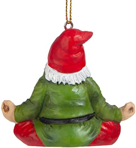Dizajn Toscano QM17010 Božićni ukras - vrtni gnomi Figurica - Zen Garden Gnomes - Meditiranje kipova gnoma, 3 inča