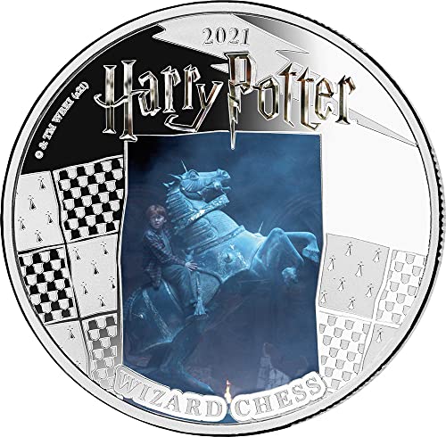 2021 DE Harry Potter Samoa 2021 Powercoin Wizard Chess Harry Potter 1 oz srebrni novčić 5 $ Samoa 2021 Dokaz