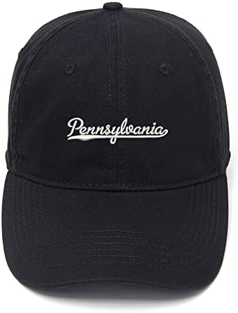 Muške bejzbolske kape Pennsylvania - PA vezeni tati šešir oprao pamučni šešir