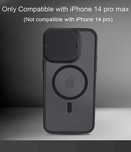 Chitri kamera zaštitni poklopac Magnetska futrola, kompatibilna s futrolom za iPhone 14 Pro Max sa postoljem, [Kompatibilno s Magsafe]