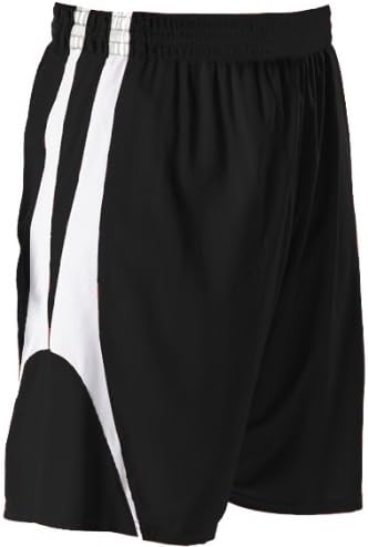 Košarkaške kratke hlače s obrnutim uzorkom-crno / bijelo - srednje