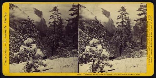 Foto: Fotografija stereografa, Mariposa Trail, Yosemite Valley, nakon snježne oluje, Kalifornija