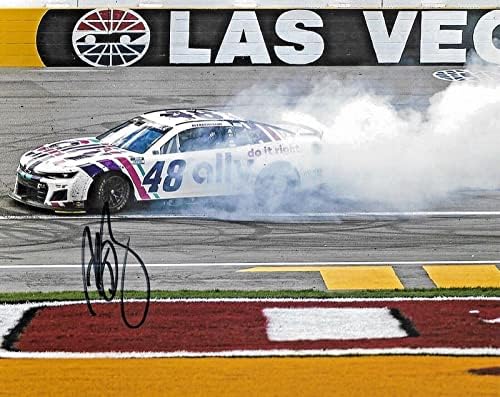 2022. Alex Bowman Las Vegas Win Nascar Potpisan Auto 8x10 Fotografija W/COA 1 - Autografirane NASCAR fotografije