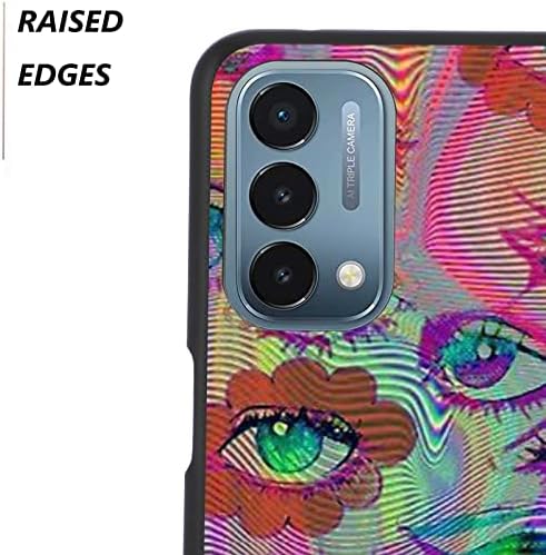 Reocahoo dizajniran za OnePlus Nord N200 N200 5g Eyes Case, hipi oči cvjetni cvjetni psihodelični trippy estetski grafički grafički