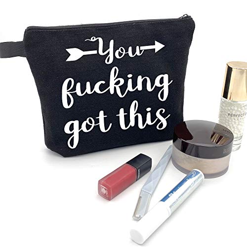 Homelove Inc. Inspirativna torba za šminkanje, crna kozmetička torba, poklon za žene njezine sestre djevojke