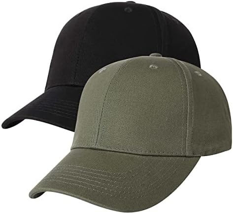 2 pakiranja klasičnih pamučnih bejzbolskih kapa muške i ženske podesive bejzbolske kape za vježbanje na otvorenom / sport / golf/trčanje