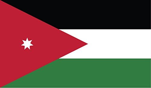JMM Industries Jordan Flag naljepnica vinil naljepnice المملكة الأردنية الهاشمية Jordanski prozor automobila prozor od 2 paketa 5-inča