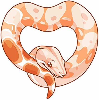 Naljepnica zmijskog srca boa s crvenim repom-za unutarnju i vanjsku upotrebu!