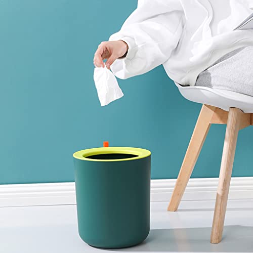 Kante za smeće bucket za kućno smeće kreativna velika kuhinja spavaća soba toalet kanta za smeće s pritiskom jednostavna / zelena