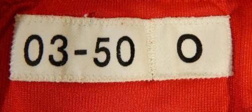 2003. Kansas City Chiefs Marcus Spears 70 Igra izdana Red Jersey 50 DP23408 - Nepotpisana NFL igra korištena dresova