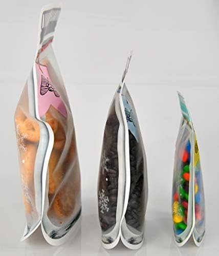 Vrećice s patentnim zatvaračem za višekratnu upotrebu vrećice za skladištenje hrane u staklenim posudama vrećice za grickalice dizajn