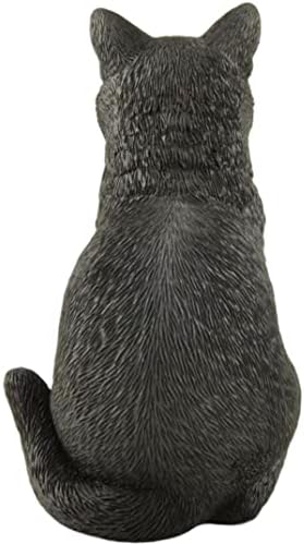 JFSM inc. 5 Crna mačka sjedeći ručno oslikana smolaska figurica smole