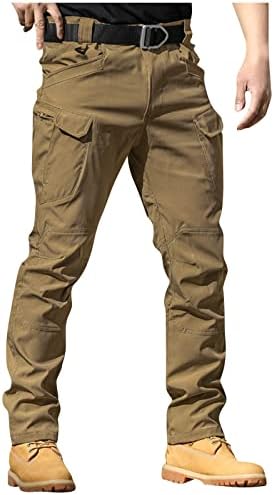 Ymosrh Chino hlače za muškarce City Special Servis hlače Vojni obožavatelj IX7 Multi Pocket kombinezoni Lagane hlače