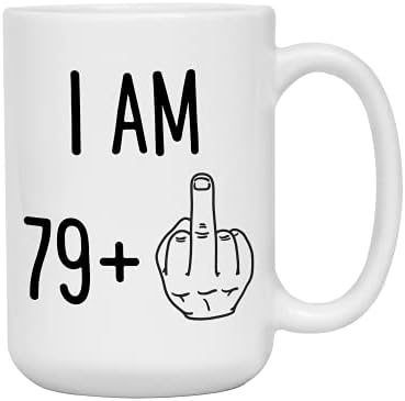 Smiješni poklon za 80. rođendan za žene ili muškarce / rođendanska šalica za kavu koja navršava 80 godina / Nova šalica s gegom/zabava