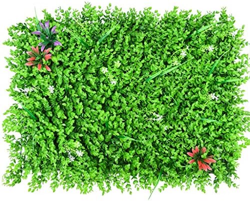 Ynfngxu Umjetna biljna ograda zaslon za zaštitu privatnosti, UV zaštita pozadina zidna ukras Unutarnji i vanjski lažni hedge60 × 40