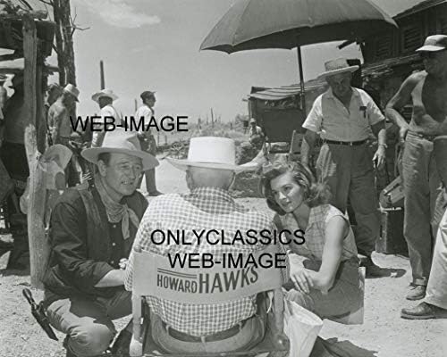 Samo Klassici John Wayne Angie Dickinson, redatelj Howard Hawks Rio Bravo Set Photo -Western