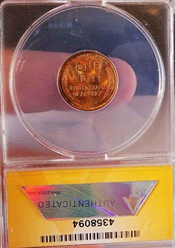 Pšenica Cent 1909 VDB ANACS MS 64 +++ Red Deep Saten Red Gem! Wow