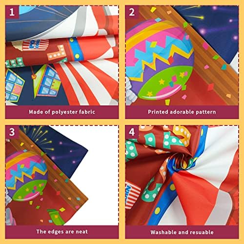 Dekoracija cirkuske rođendanske zabave, karnevalski banner za zabavu, Pribor za karnevalske tematske zabave, pozadina za fotografiranje