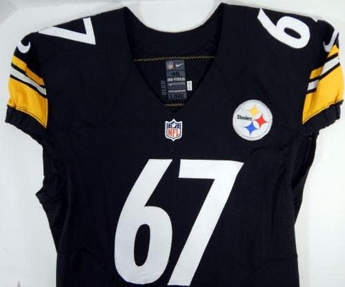 2012 Pittsburgh Steelers Turner 67 Igra izdana Black Jersey 46 DP21221 - Nepotpisana NFL igra korištena dresova