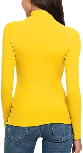 Lagani džemperi za žene Turtleneck Toplinski temeljni sloj vrhovi dugih rukava Rasteznih donjih majica Termički vrhovi tinejdžera