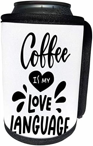 3Drose kava je moj ljubavni jezik smiješni poklon za kavu. - Omota za hladnjak za hladnjak