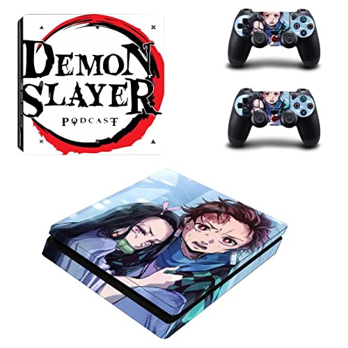Za PS5 Digital - Anime Demon Kimetsu Slayer i No Yaiba Tanjiro Nezuko Zenitsu Akaza Rengoku Inosuke PS4 ili PS5 naljepnica kože za