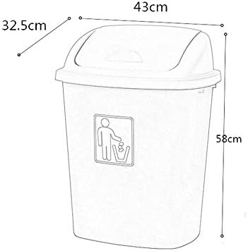 Bucket bucket, PP Kuhinjski preklopni poklopac, bucket za odlaganje otpada velikog kapaciteta za zaštitu okoliša na otvorenom bucket