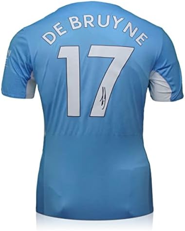 Ekskluzivna memorabilija Kevin de Bruyne potpisala je Manchester City 2021-22 Igrač izdanje nogometnih dres