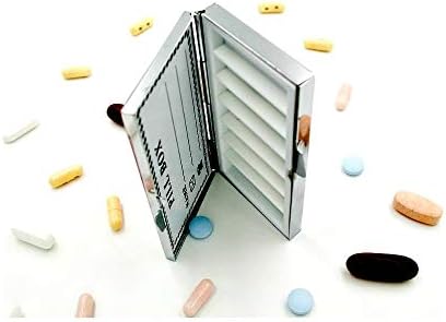Dekorativna 7-dnevna kutija za tablete za torbicu organizator tableta poklon za putovanje za majku držač tableta za kontrolu rađanja