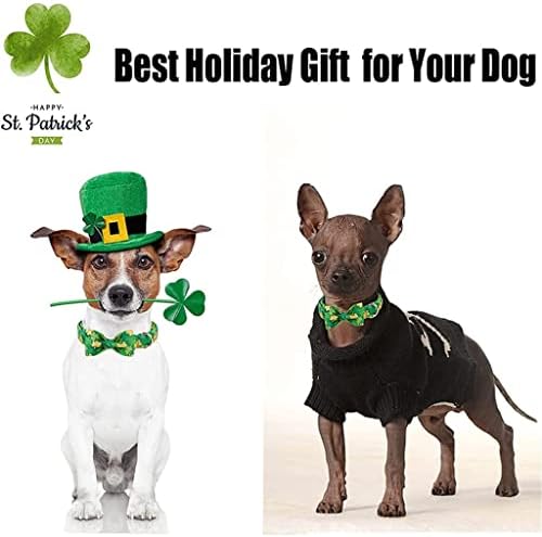 Hfdgdfk pamučni ovratnik za pse s kravatom uskrsnog zelenog St Patricks Day Dol Collar Izdržljivi ovratnik za pseće mačke