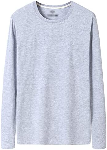 Muška osnovna obična majica s posadom predimenzionirana lagana puloverska košulja s dugim rukavima plus veličina casual trening vrhovi