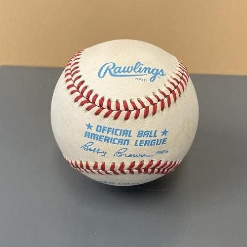 Mike Greenwell Red Sox potpisao je OAL B Brown Baseball Auto s B&E hologramom - Autografirani bejzbol