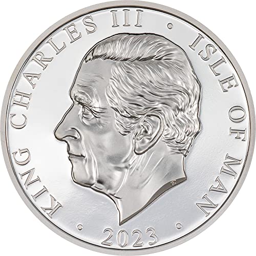 2023 de Noble Powercoin One 2 oz Silver Coin Isle of Man 2023 2 oz dokaz