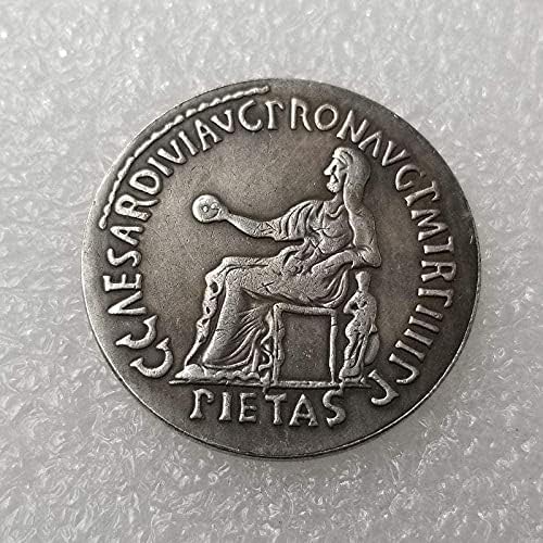 Antikni zanati rimski novčić srebra s bakrenim nevoljima srebrni dolar srebrni srebrni novčić 14