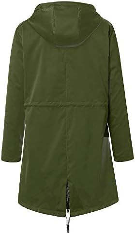 Kišna jakna za žene lagana čvrsta boja aktivna jakna s sportskom odjećom na otvorenom moda lagana kiša s kapuljačom