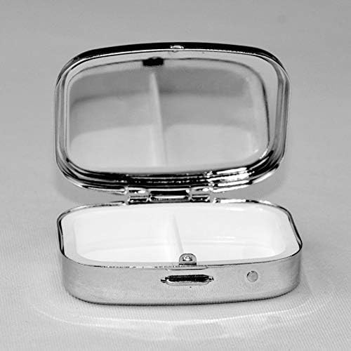 Kvadratna mini kutija za tablete s uzorkom krafne s ogledalom prijenosna kompaktna kutija za tablete prilagođena putovanjima s pretincima