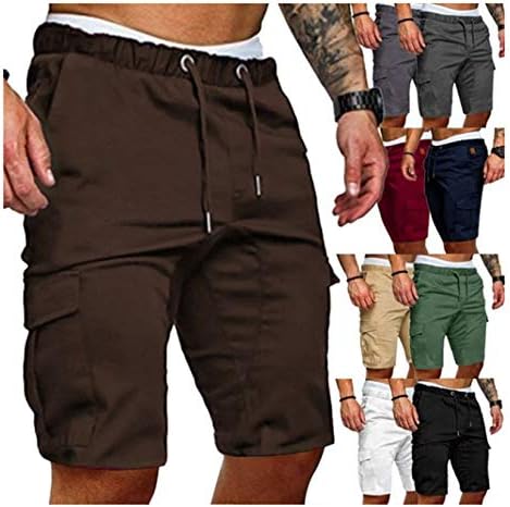 Muške kratke hlače za vježbanje u teretani za dizanje utega, čučnjeve, izgradnju tijela, trčanje s džepom