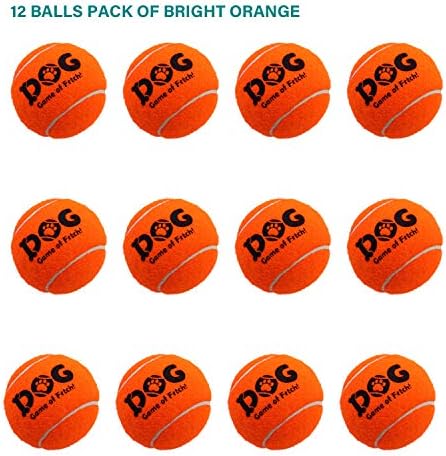 Ama Sport Dog Pet Tenis Balls Igračke narančaste boje za kuglice za štene male srednje pse, dizajnirane za pseće plutajuće, lov na
