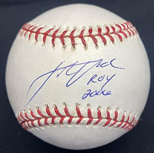 Justin Verlander Roy 2006 Potpisan bejzbol JSA LOA - Autografirani bejzbols