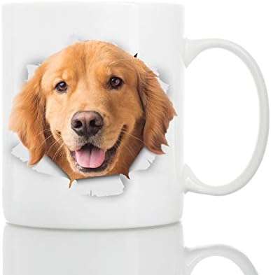 Golden Retriever šalica za kavu - Smiješna šalica za kavu - Perfect Pas ljubitelj poklon - slatka noviteta kava Šalica poklona - Odličan