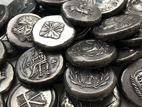 Grčke kovanice mesing srebrni antikni zanati, inozemne komemorativne kovanice nepravilni tip 106