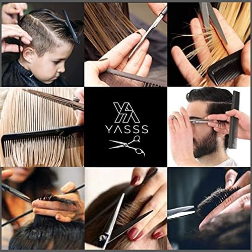 Yasss Profesionalne škare za rezanje kose - 6,5 inča - Oštre škare za kosu za kućnu uporabu - Škare za kose s ručno izrađenim noževima