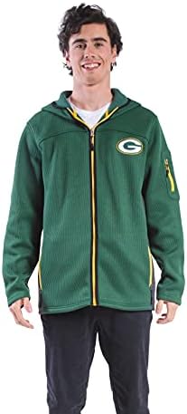 Ultra igra NFL-a Extra mekana mekana runa-zip pulover kapuljača dukserica, Green Bay Packers, Boja momčadi, medij