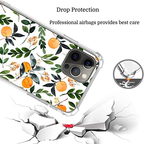 Elifi edeal citrus iPhone 11 Pro Max Case, Slatko narančasto voće za djevojčice dječake muškarce, jedinstveni trendi TPU Bumper Cover