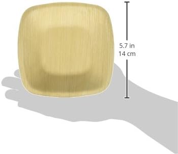 Kvadratna ploča palminog lišća od 5 inča