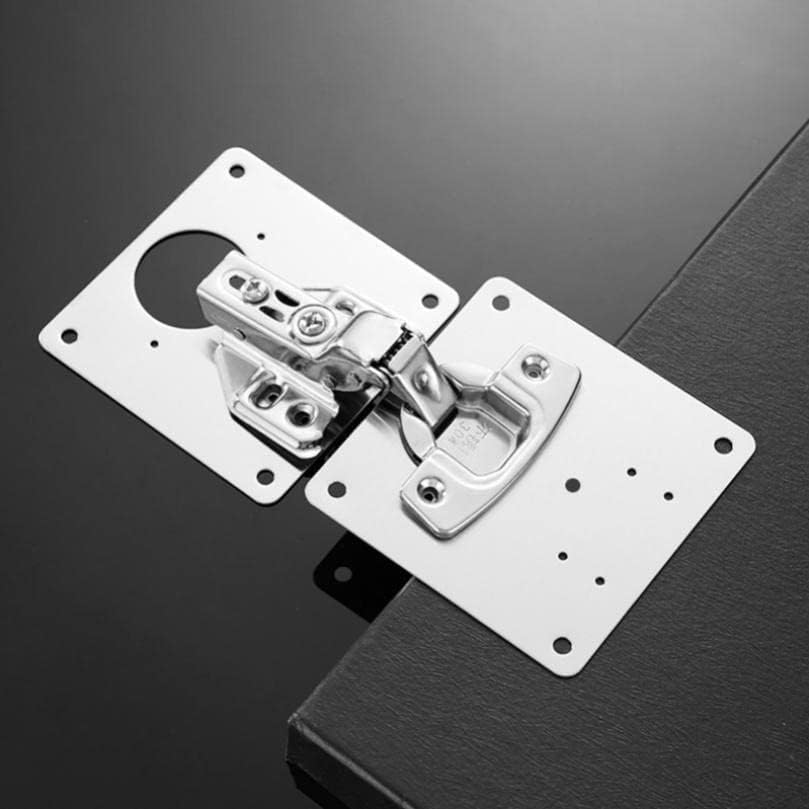 Ploča za popravak šarki ploča za učvršćivanje od nehrđajućeg čelika s pričvrsnim vijcima za popravak šarka za ormar kuhinjski ormar